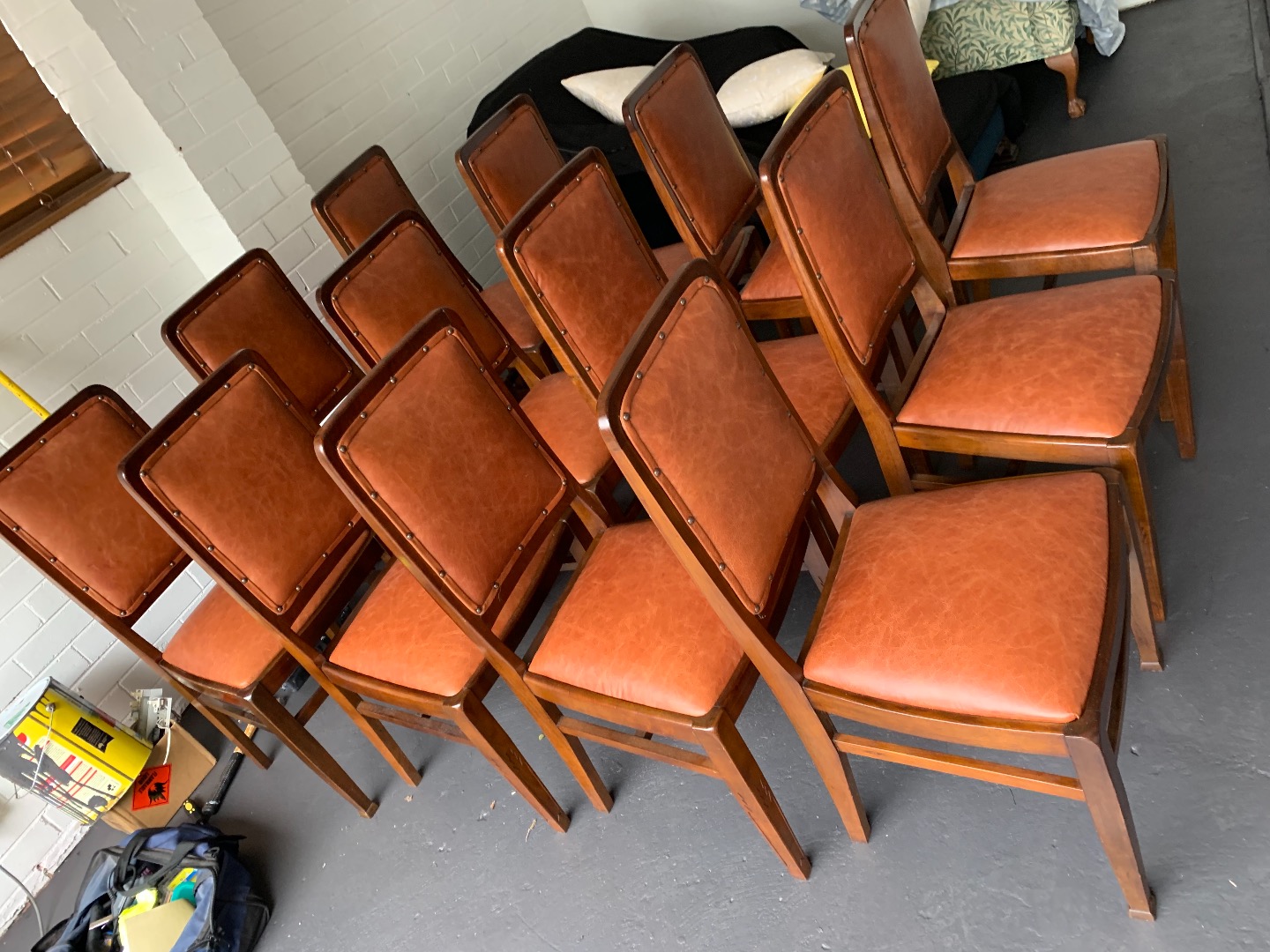 Recover leather dining chairs - Walker's Furniture Restoration